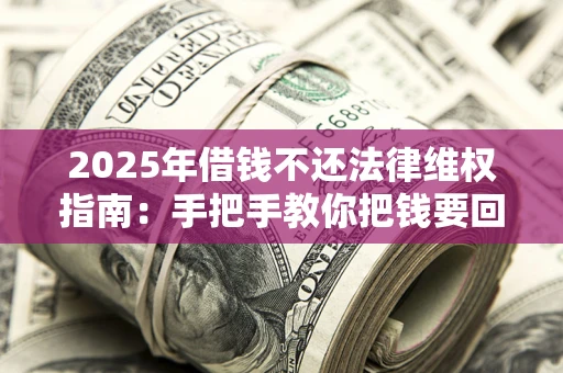 武汉2025年借钱不还法律维权指南：手把手教你把钱要回来