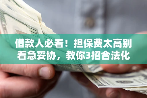 武汉借款人必看！担保费太高别着急妥协，教你3招合法化解