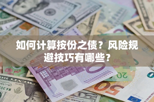 武汉如何计算按份之债？风险规避技巧有哪些？