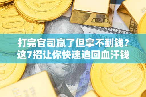 武汉打完官司赢了但拿不到钱？这7招让你快速追回血汗钱
